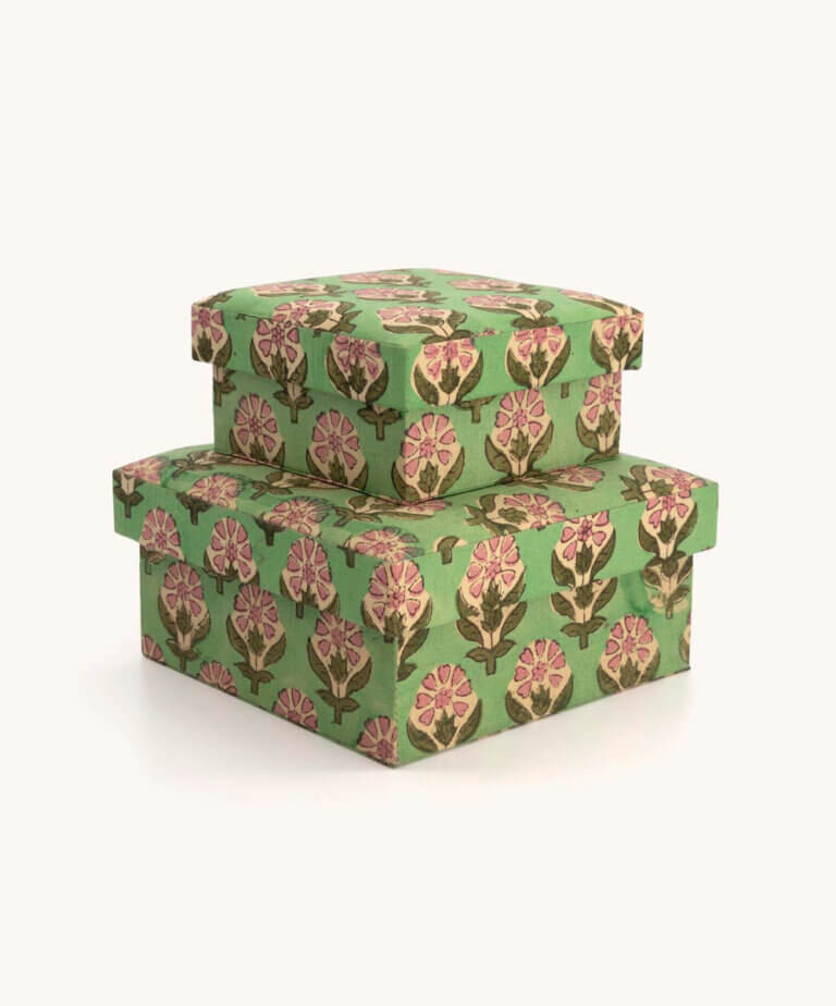 Emma Fabric Box Square Set